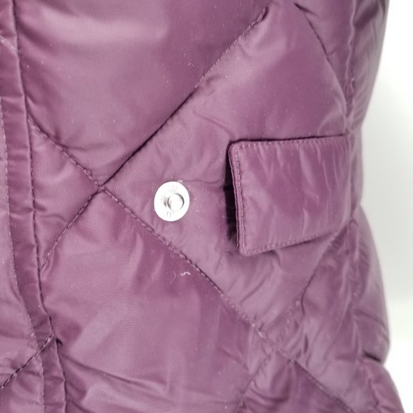 Eddie Bauer Purple EB700 Premium Goose Down Puffer Jacket Women's Size XL - Picture 8 of 11